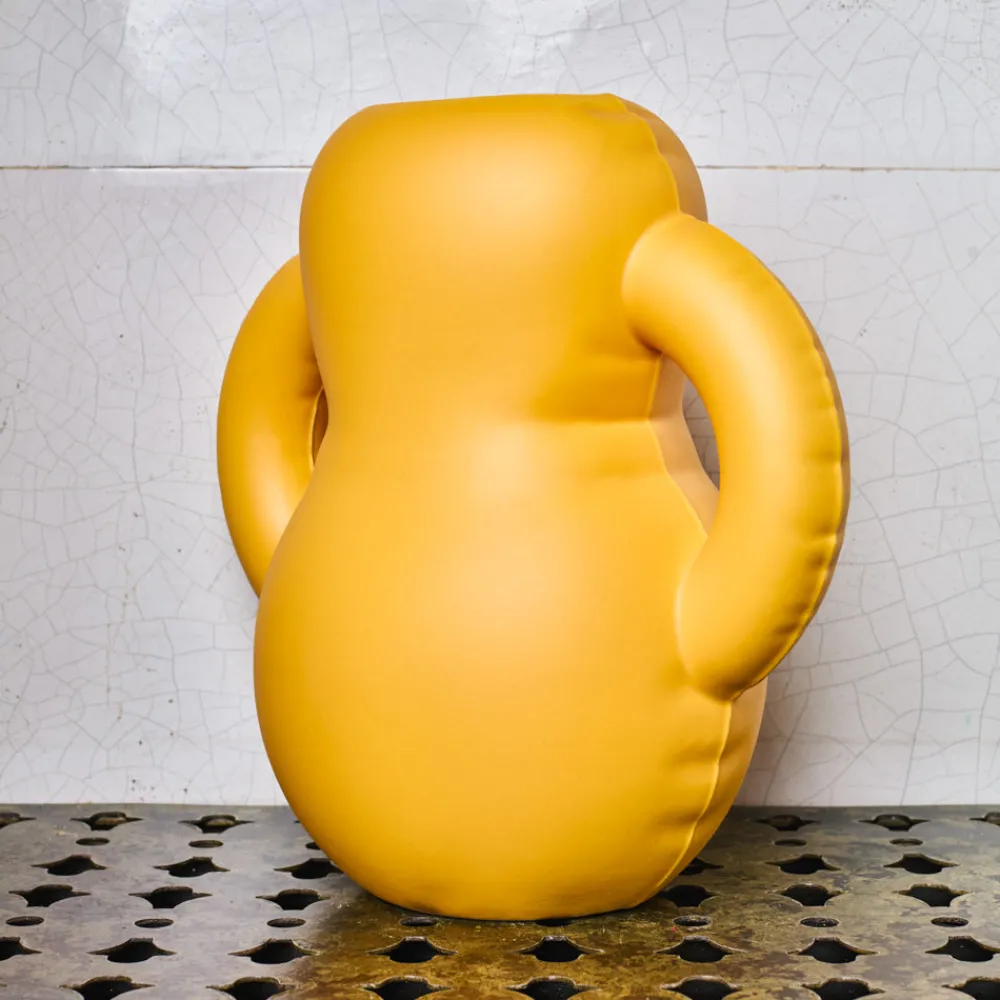2191 HOME STUDYO Vase Oscar - Jaune