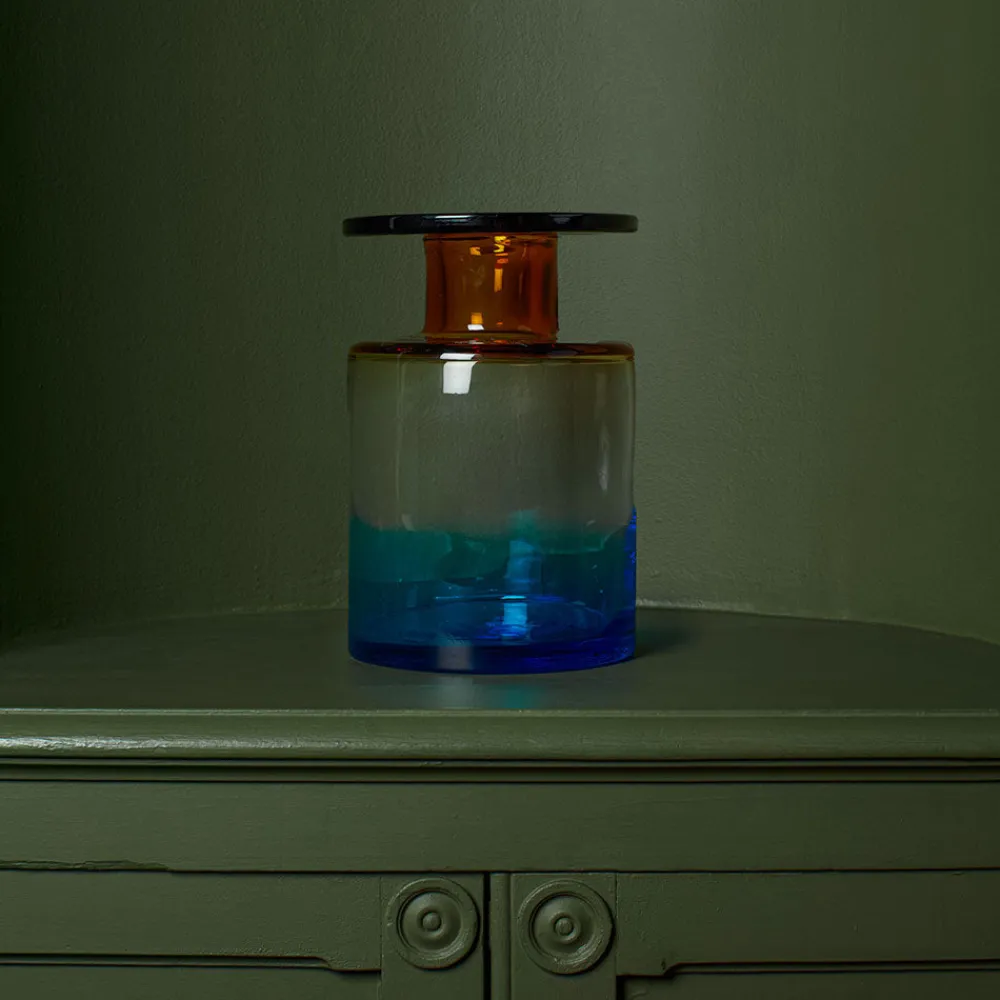259 SERAX Vase Wind & Fire - Ambre et Bleu