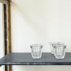 115 LA ROCHERE Verre à café en verre pressé - Transparent
