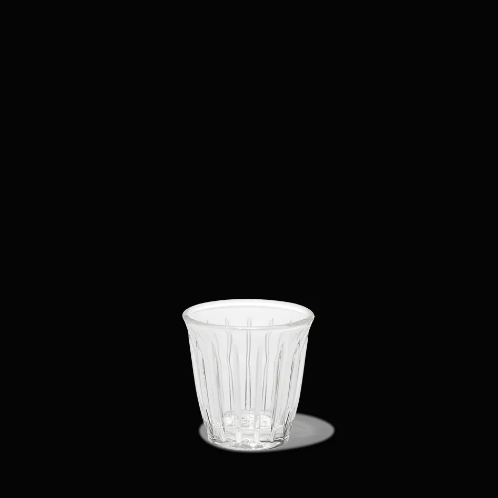 115 LA ROCHERE Verre à café en verre pressé - Transparent