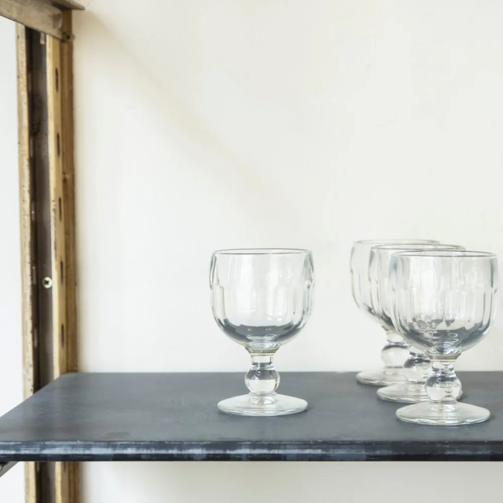 115 LA ROCHERE Verre à pied en verre pressé - Coteau