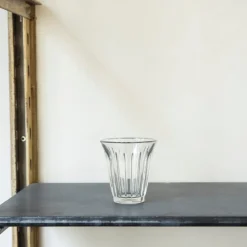 115 LA ROCHERE Verre à thé en verre pressé - Zinc