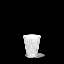 115 LA ROCHERE Verre à thé en verre pressé - Zinc