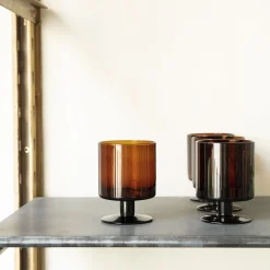 1020 MANSES DESIGN Verre à vin Ambre