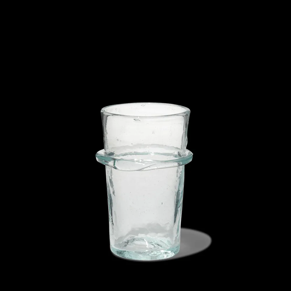 1108 SALAHEDDIN Verre annelé en verre soufflé - Transparent