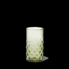1108 SALAHEDDIN Verre Bulles en verre soufflé - Vert olive