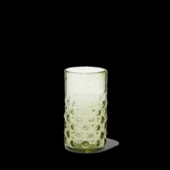 1108 SALAHEDDIN Verre Bulles en verre soufflé - Vert olive