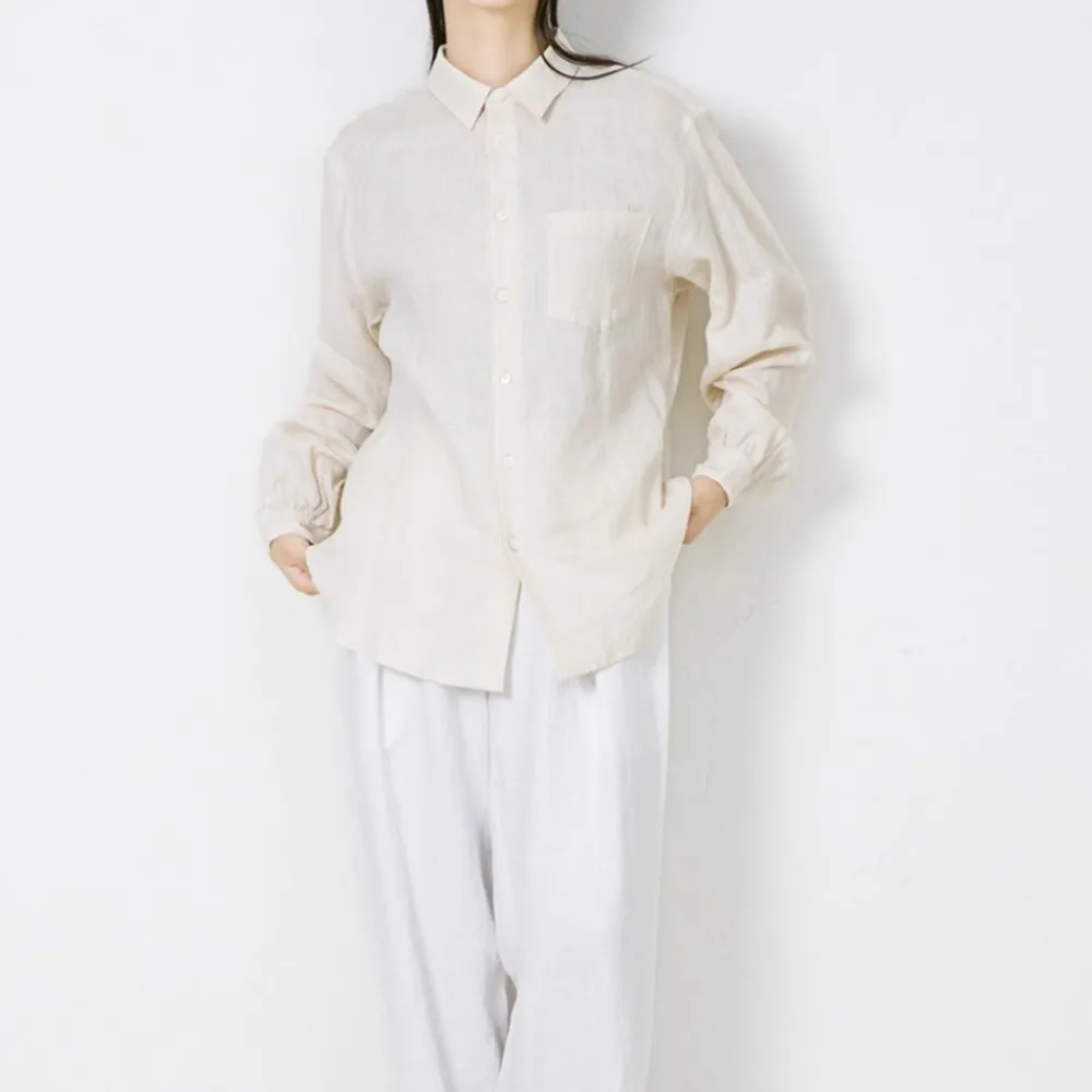 Women Vlas Blomme - Chemise Heritage 60 - Ecru