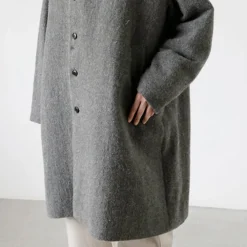 Women Vlas Blomme - Manteau doux - Gris
