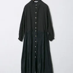 Women Vlas Blomme - Robe vintage - Noir