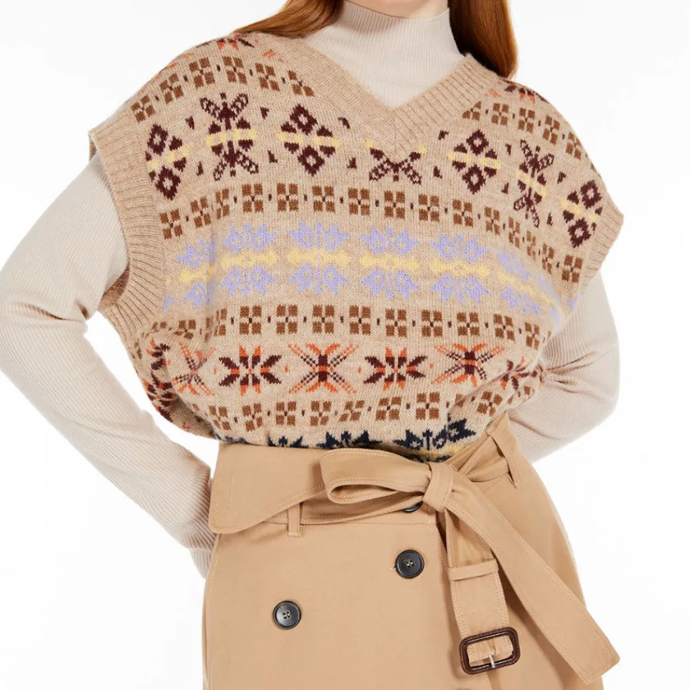 Women WEEKEND MAX MARA - Gilet Valvola - Chameau