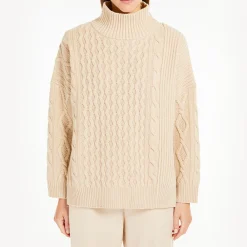 Women WEEKEND MAX MARA - Pull à col roulé Veneto - Sable