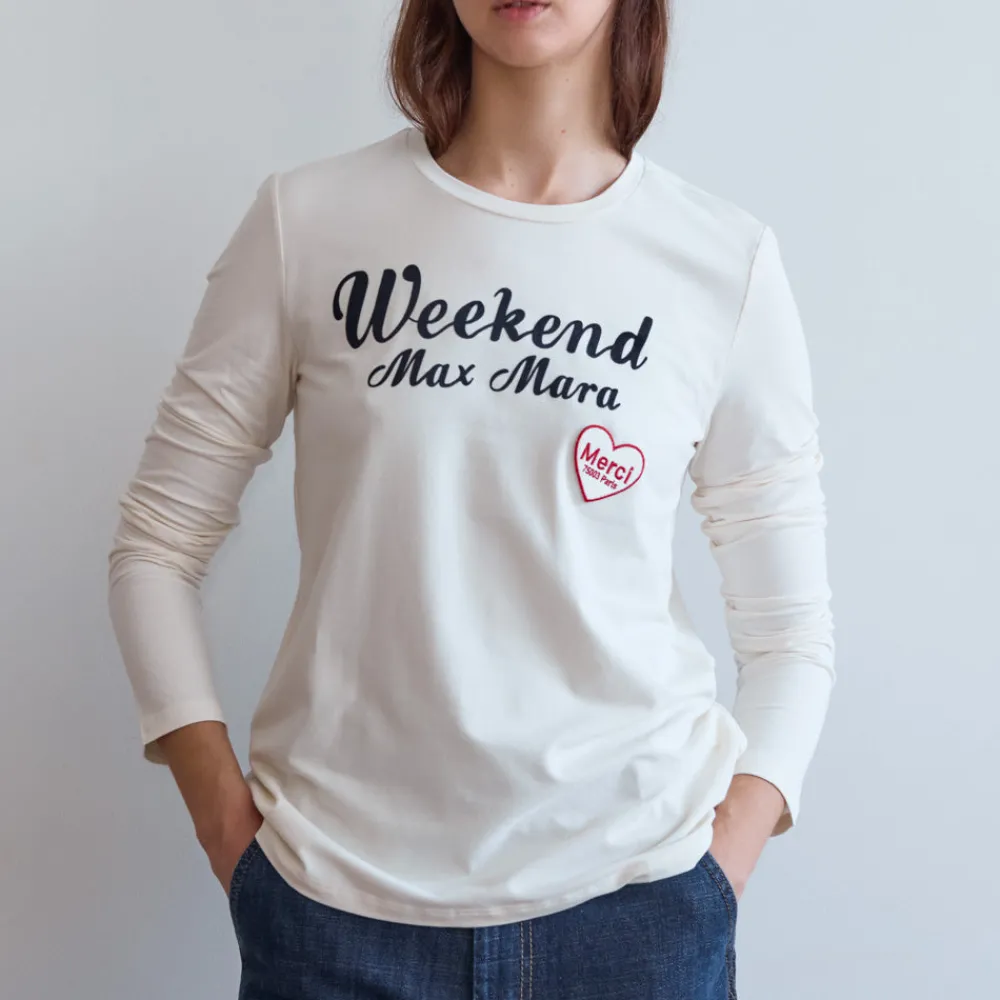 Women WEEKEND MAX MARA - T-shirt Opaco - Sable