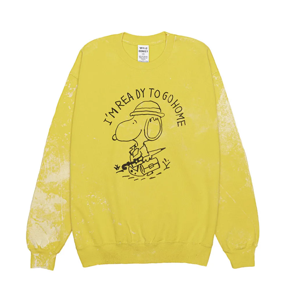 Women WILD DONKEY - Sweat Go Home - Jaune
