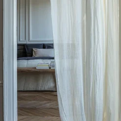 200 LINTEX Woven linen voile - Optical White