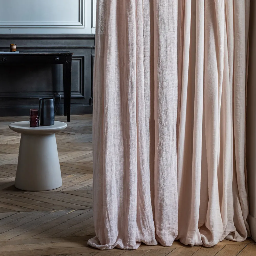 200 LINTEX Woven linen voile - Pink Beige