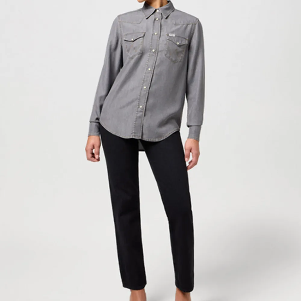 Women WRANGLER - Chemise Regular - Gris