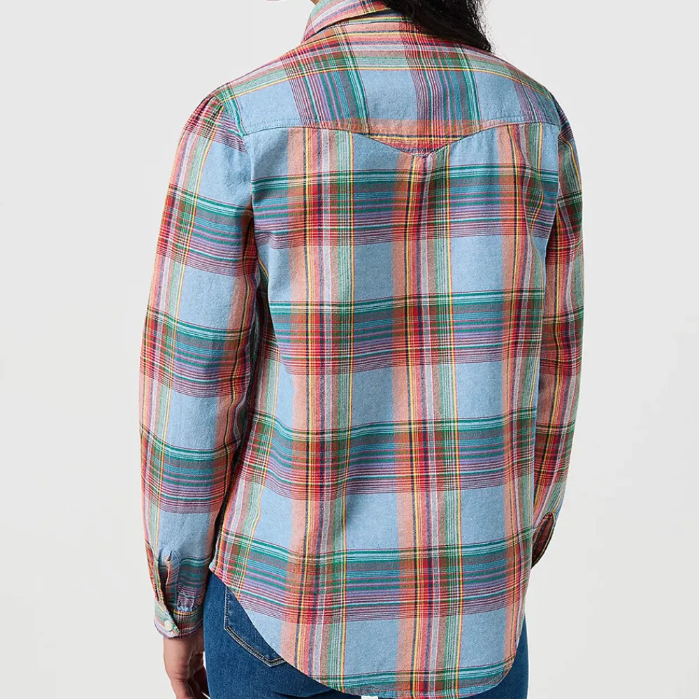 Women WRANGLER - Chemise Western - Bleu