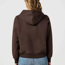 Women WRANGLER - Hoodie Regular - Marron