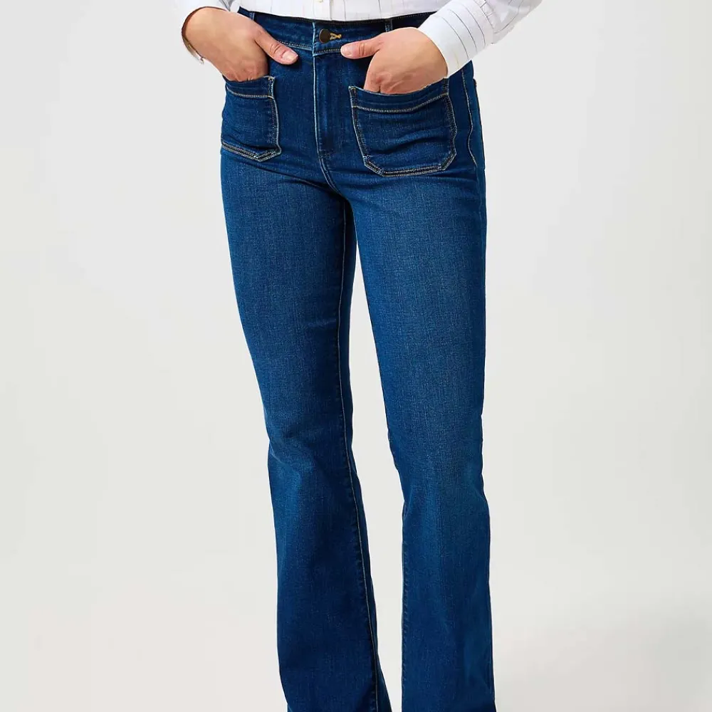 Women WRANGLER - Jeans Flare - Bleu