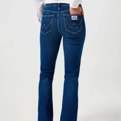 Women WRANGLER - Jeans Flare - Bleu