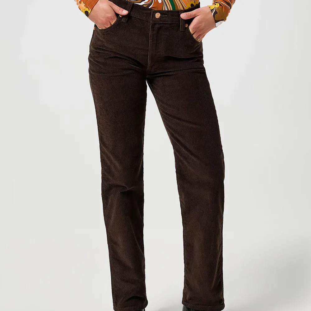 Women WRANGLER - Jeans Sunset - Marron
