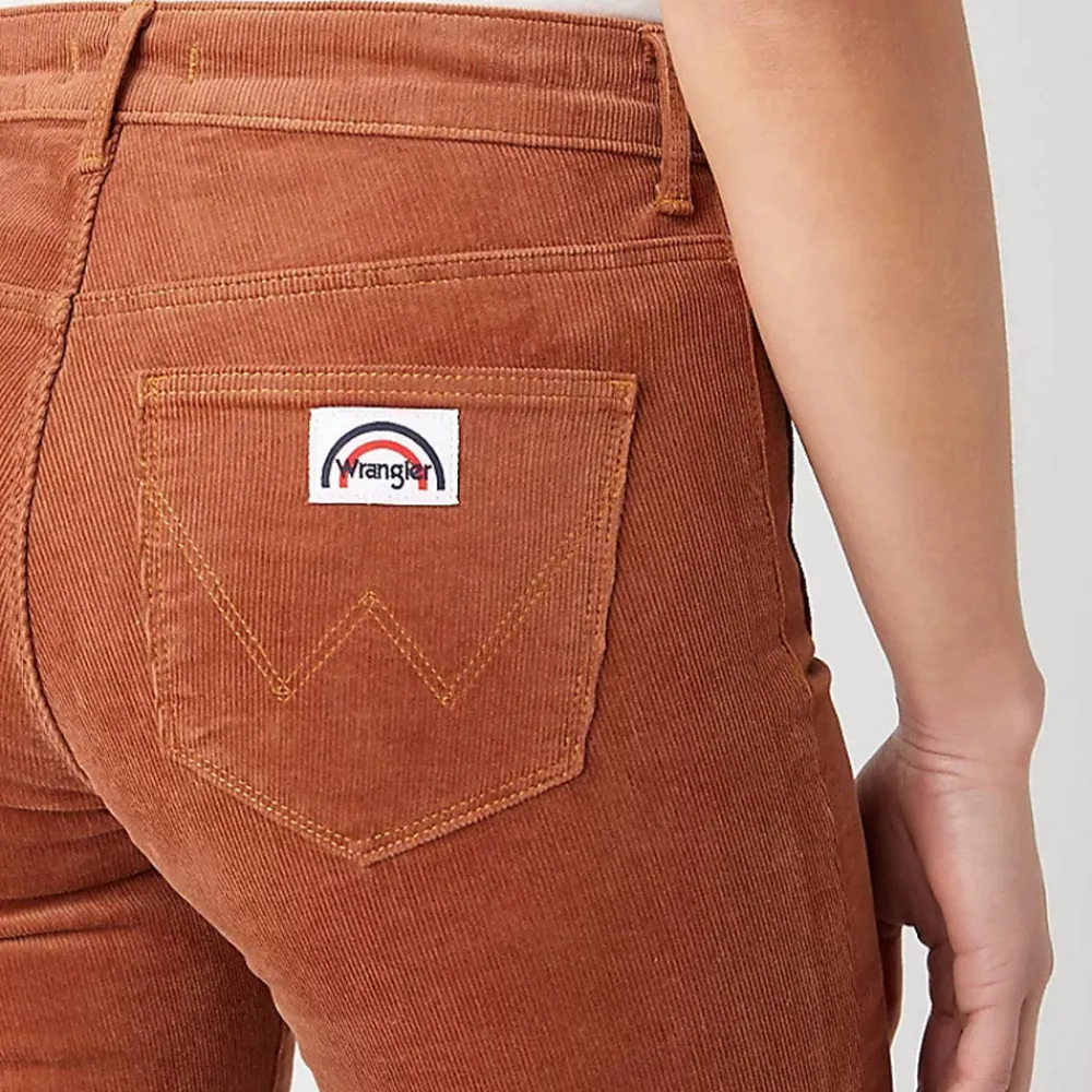 Women Wrangler - Pantalon Flare - Marron
