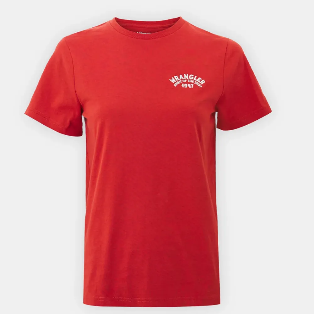 Women WRANGLER - T-Shirt Graphic - Rouge