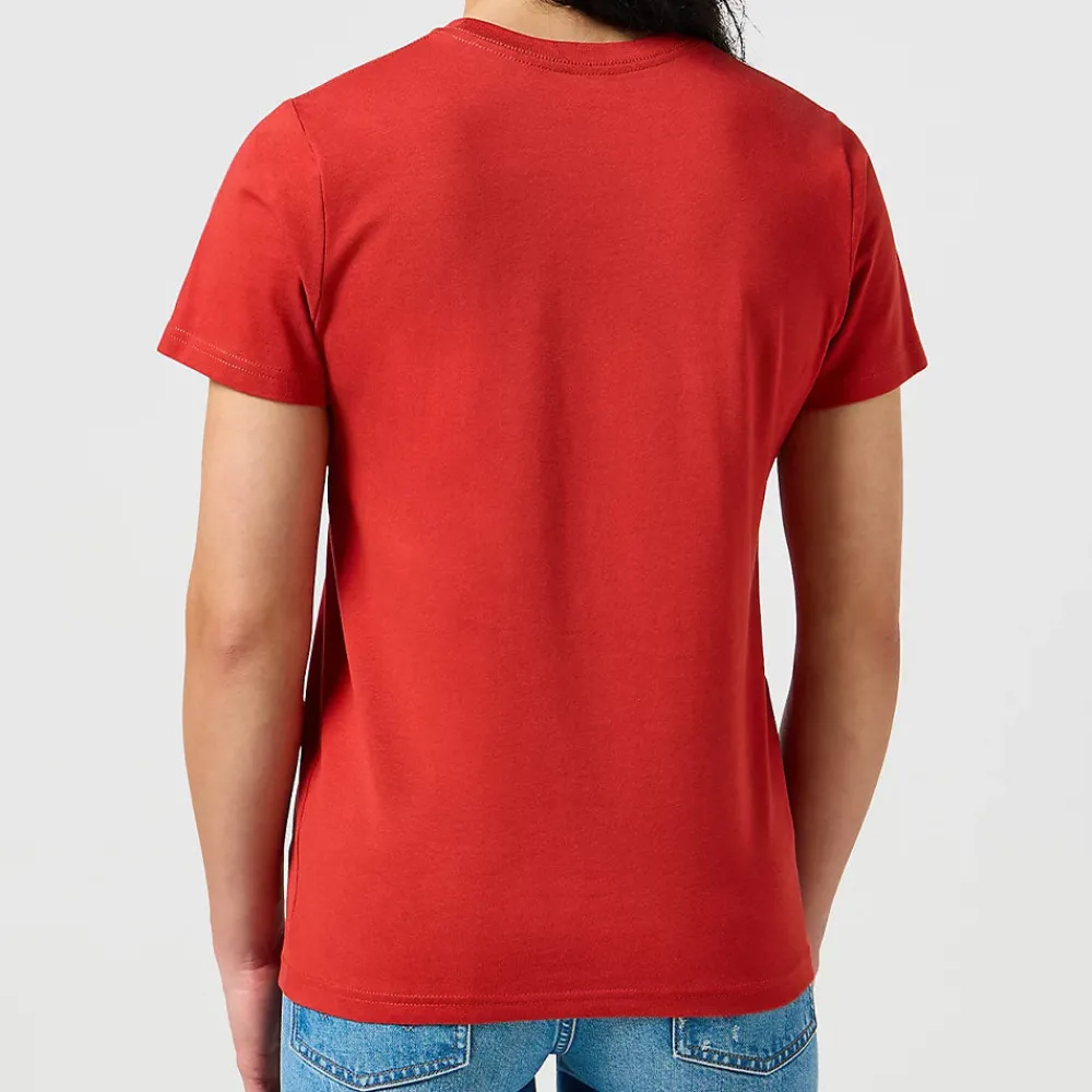 Women WRANGLER - T-Shirt Graphic - Rouge