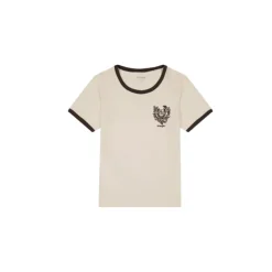 Women WRANGLER - T-shirt Ringer - Blanc