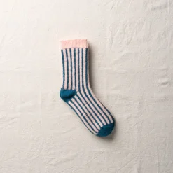 Women Yahae - Chaussettes Mohair Stripes - Vert émeraude